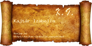 Kajtár Izabella névjegykártya